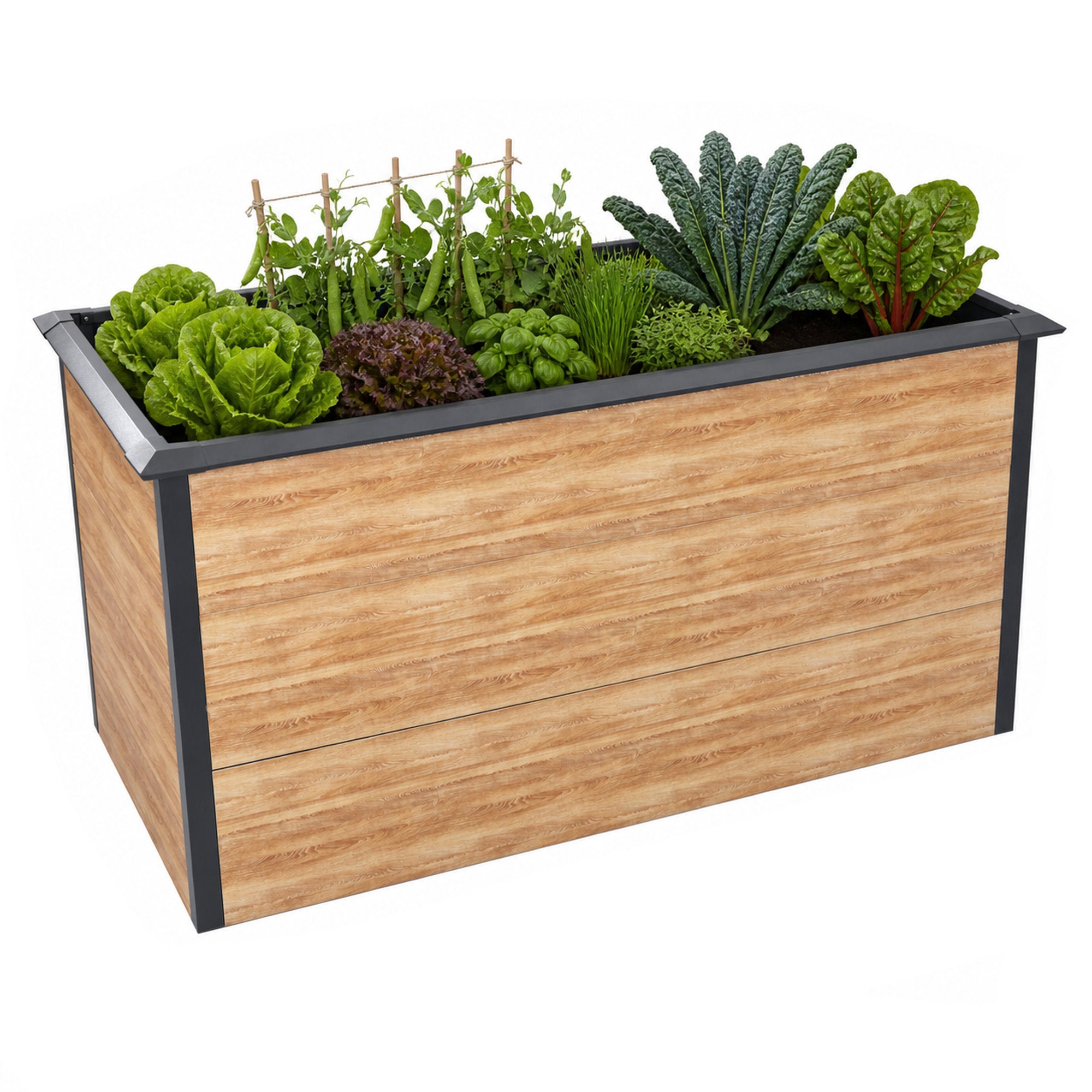 Hochbeet, 150 x 75 x 77 cm, Anthrazit RAL 7016