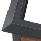 Jardin surélevé, 200 x 100 x 77 cm, Anthracite RAL 7016