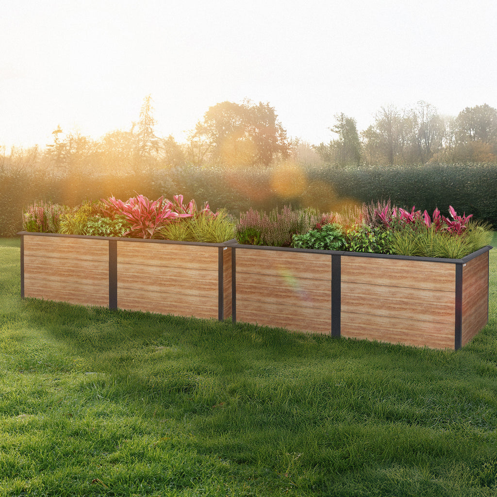 Potager surélevé, 200 x 100 x 77 cm