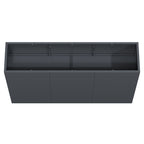 Raised bed, 120 x 30 x 80 cm, Anthracite RAL 7016, incl. castors