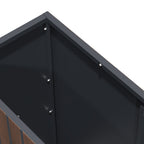 Carré potager surélevé, 120 x 30 x 80 cm, anthracite RAL 7016, roulettes incluses