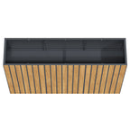 Raised bed, 120 x 30 x 80 cm, Anthracite RAL 7016, incl. castors