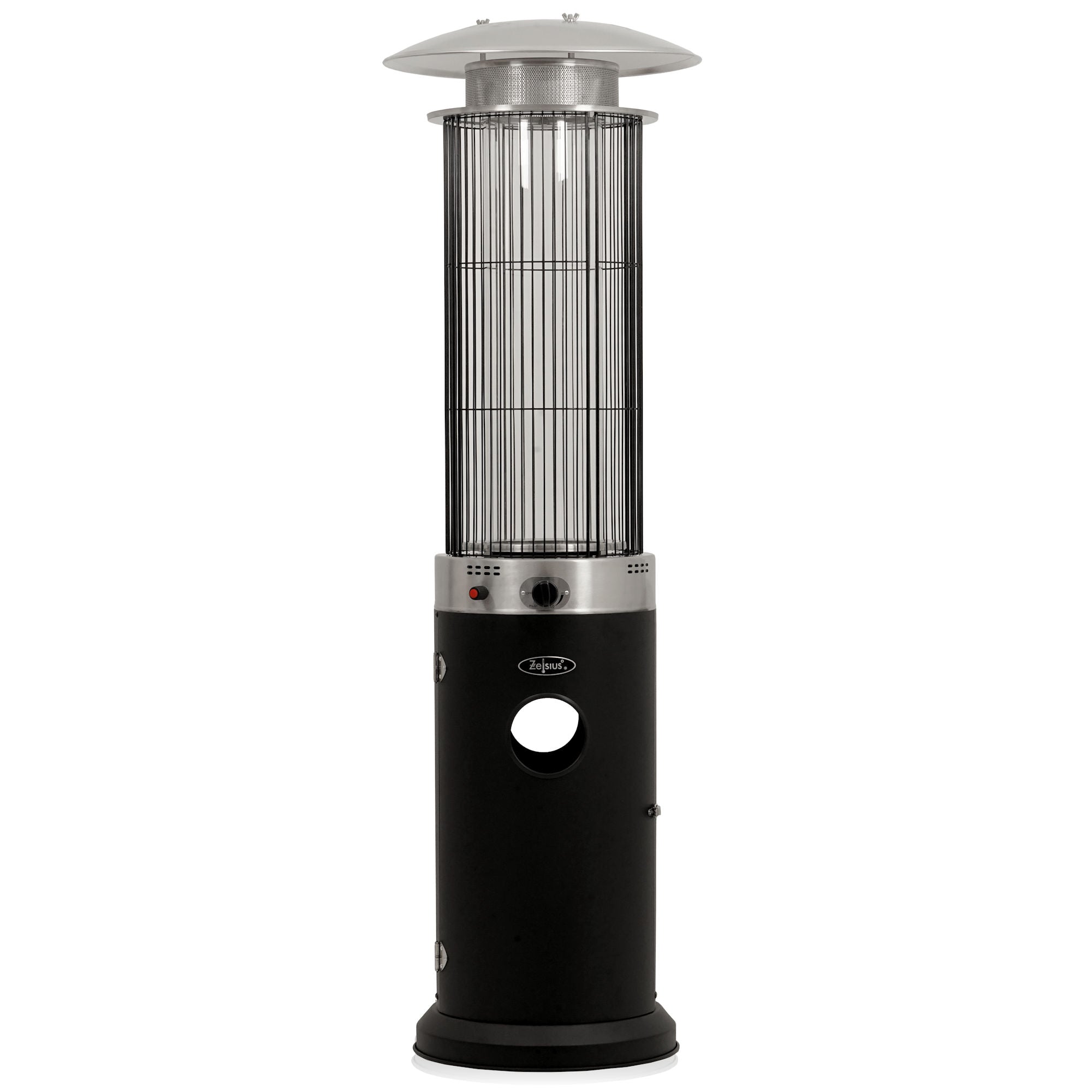 Gas Patio Heater "Davos", Ø 57 x 174 cm, 15 kW, incl. Glass Tube