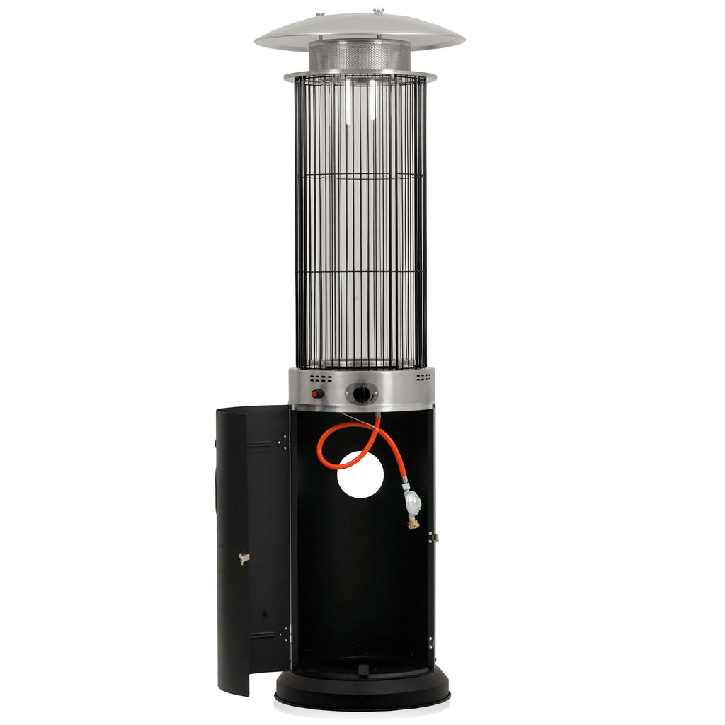 Gas Patio Heater "Davos", Ø 57 x 174 cm, 15 kW, incl. Glass Tube