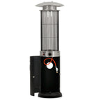 Gas Patio Heater "Davos", Ø 57 x 174 cm, 15 kW, incl. Glass Tube