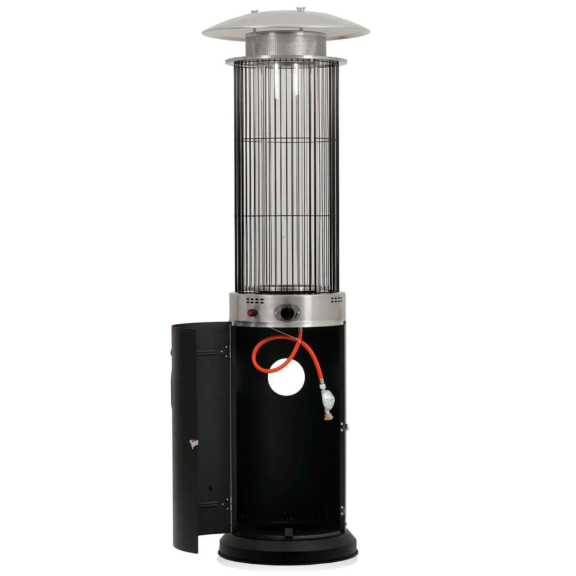 Gas Patio Heater "Davos", Ø 57 x 174 cm, 15 kW, incl. Glass Tube