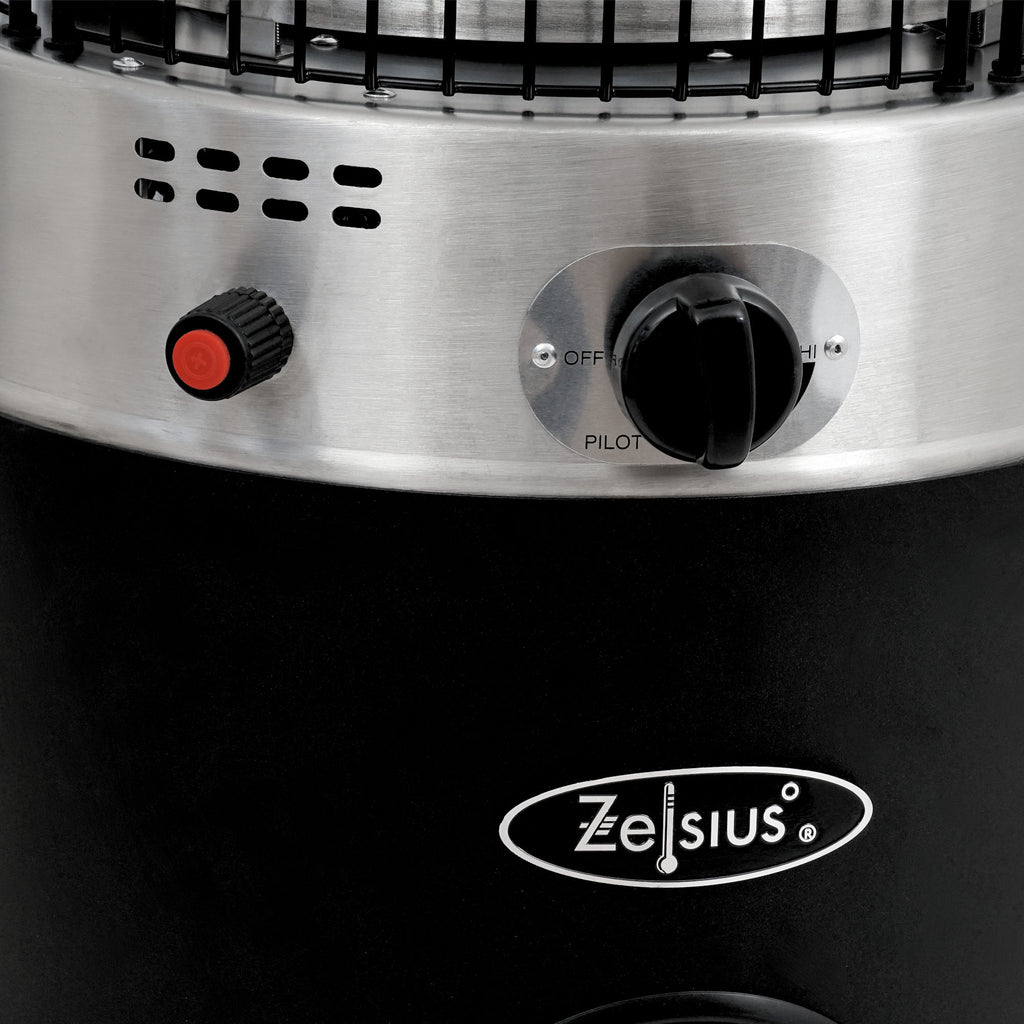 Gas Patio Heater "Davos", Ø 57 x 174 cm, 15 kW, incl. Glass Tube