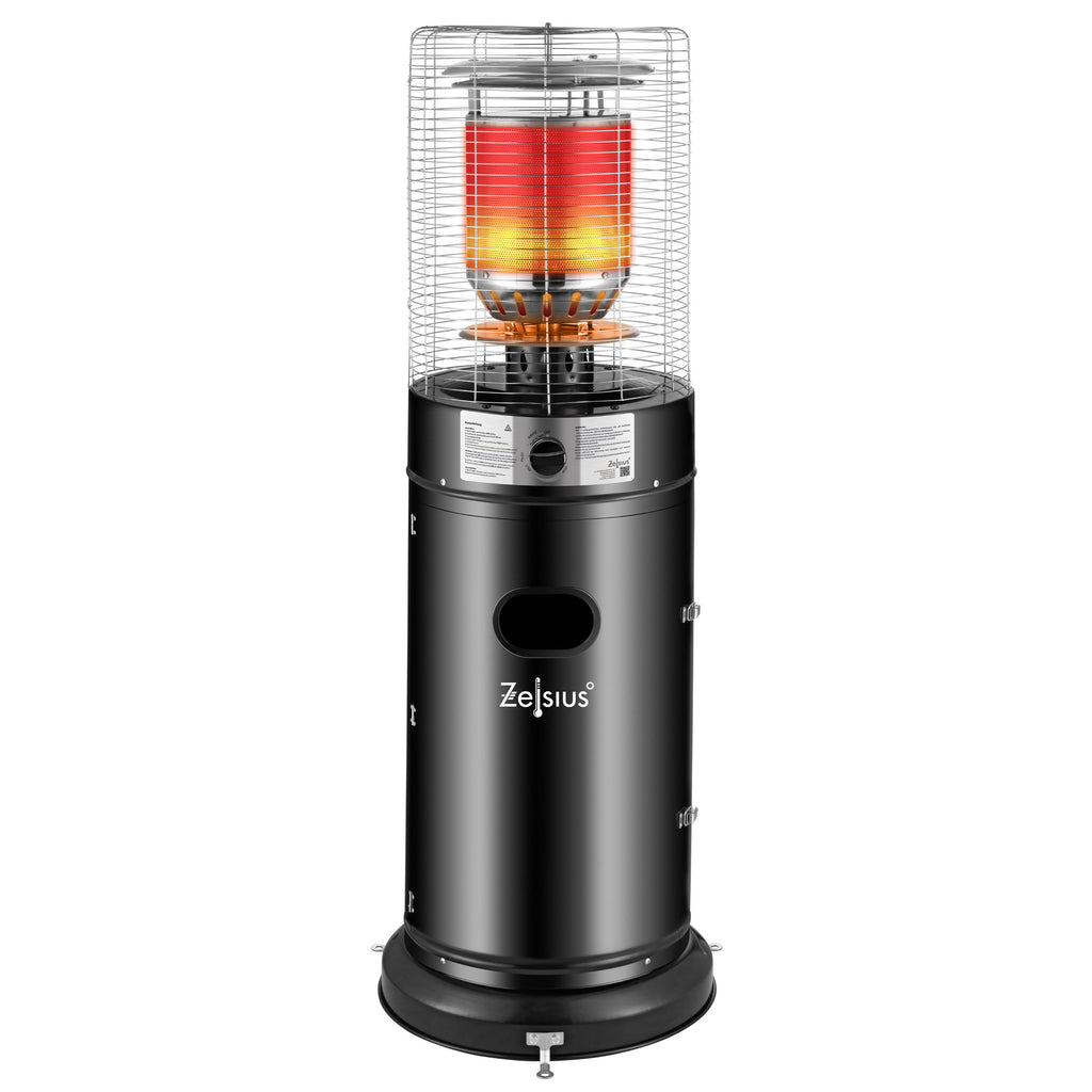 Chauffage de terrasse à gaz « Zermatt », Ø 46 cm x 137 cm, 11 kW