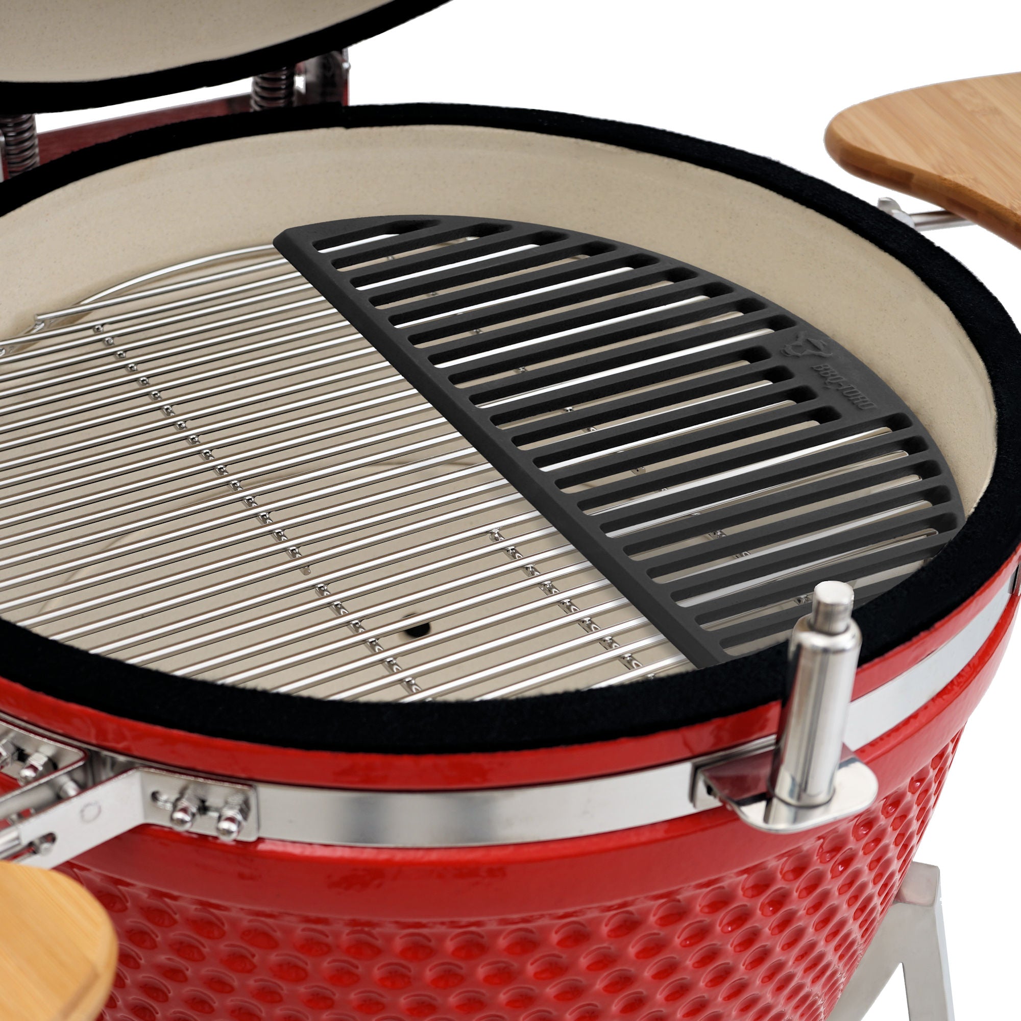 Grille pour barbecue Kamado en céramique, Ø 52 cm, en fonte émaillée