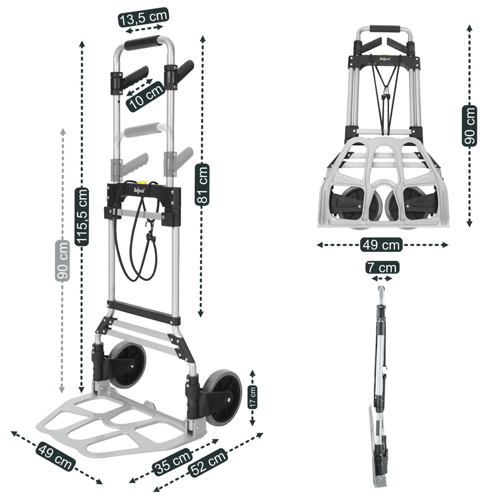 Folding hand truck, up to 150 kg