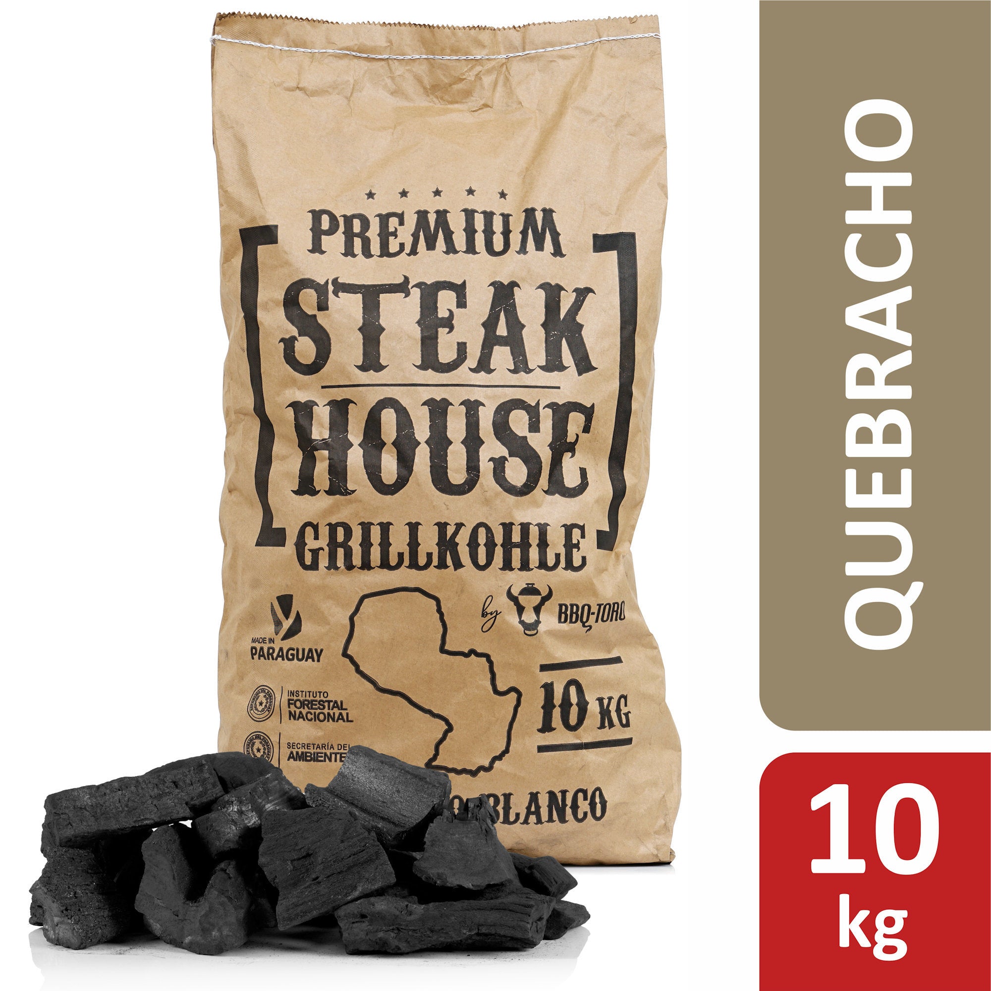 Charcoal "Steak House Premium", Querbracho Blanco