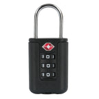 Cadenas à combinaison TSA, 3 chiffres, cadenas ABS avec code numérique