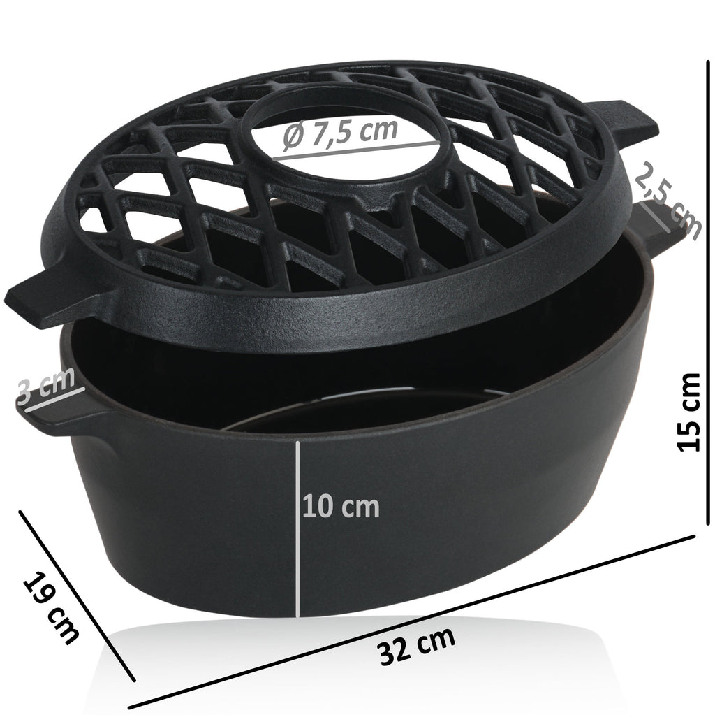 Humidificateur, 2,7 litres, en fonte émaillée