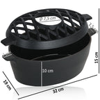 Humidificateur, 2,7 litres, en fonte émaillée