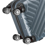 Herringbone suitcases, set of 3, ABS travel suitcases, with combination lock