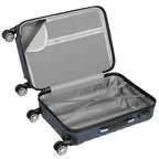 Herringbone suitcases, set of 3, ABS travel suitcases, with combination lock