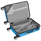 Herringbone suitcases, set of 3, ABS travel suitcases, with combination lock