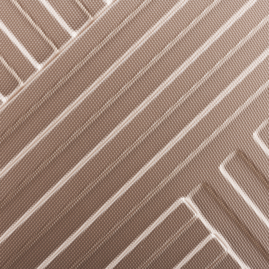 Herringbone suitcases, set of 3, ABS travel suitcases, with combination lock