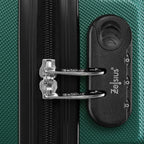 Herringbone suitcases, set of 3, ABS travel suitcases, with combination lock