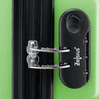 Herringbone suitcases, set of 3, ABS travel suitcases, with combination lock