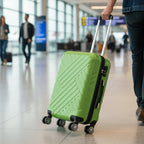 Herringbone suitcases, set of 3, ABS travel suitcases, with combination lock
