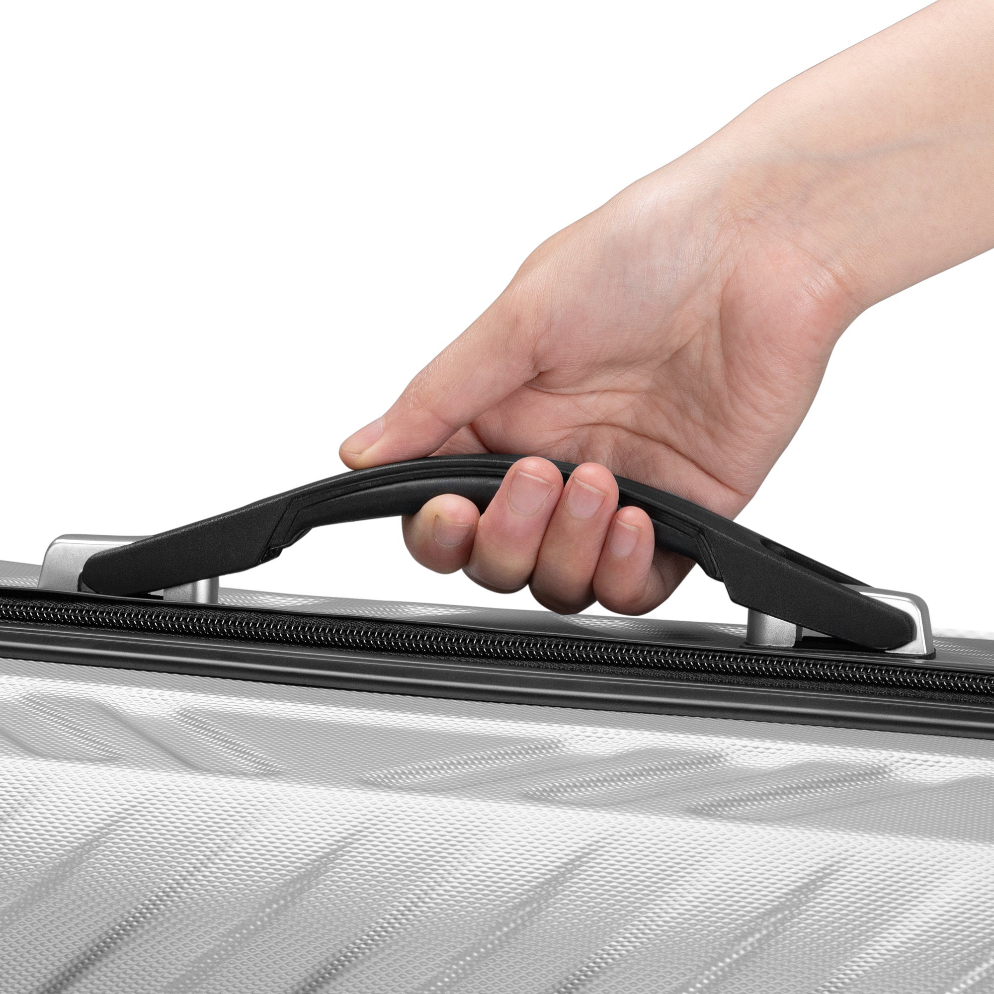 Herringbone suitcases, set of 3, ABS travel suitcases, with combination lock