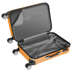 Herringbone suitcases, set of 3, ABS travel suitcases, with combination lock