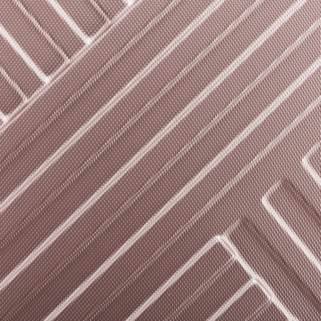 Herringbone suitcases, set of 3, ABS travel suitcases, with combination lock