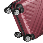 Herringbone suitcases, set of 3, ABS travel suitcases, with combination lock
