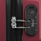 Herringbone suitcases, set of 3, ABS travel suitcases, with combination lock