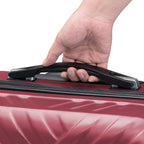 Herringbone suitcases, set of 3, ABS travel suitcases, with combination lock