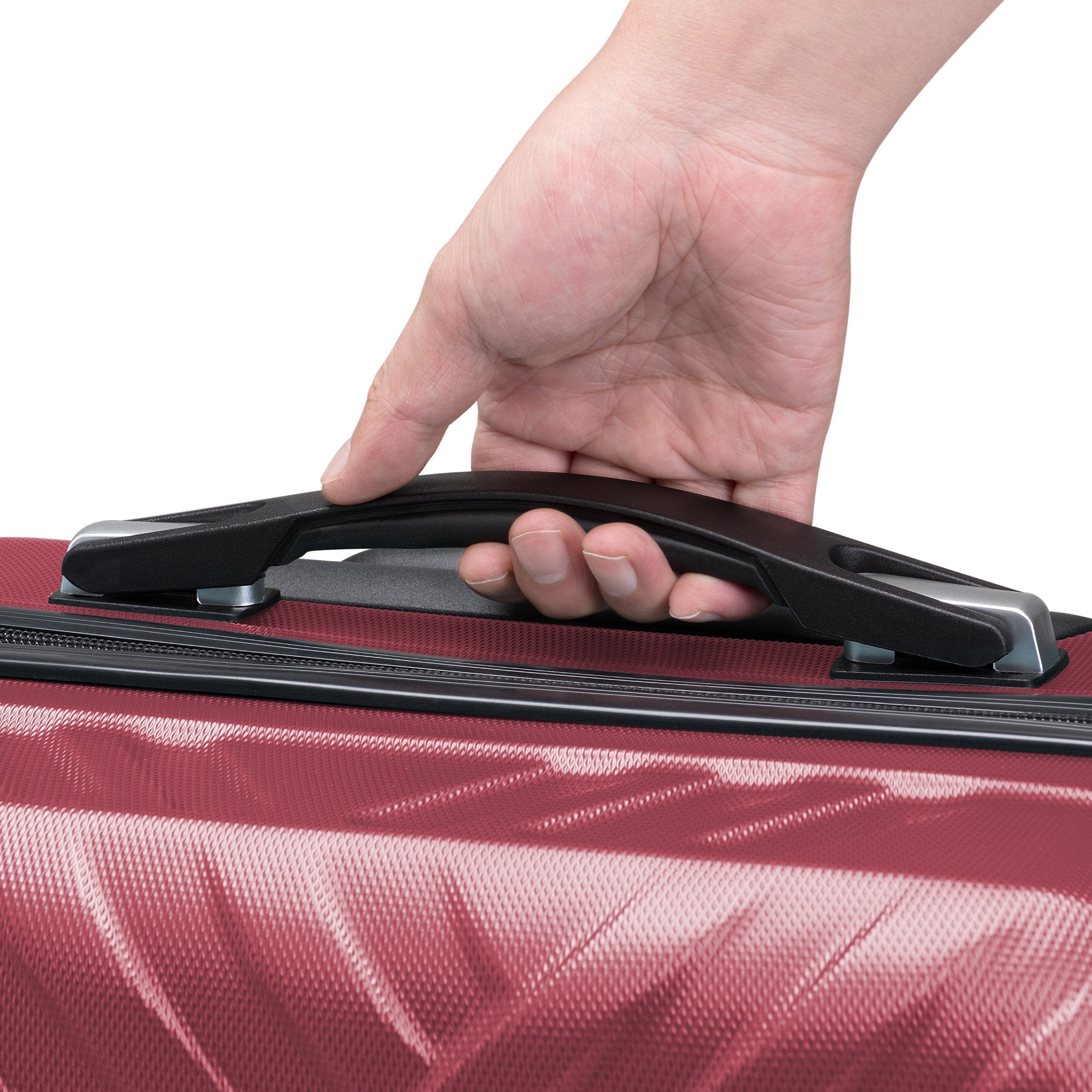 Herringbone suitcases, set of 3, ABS travel suitcases, with combination lock