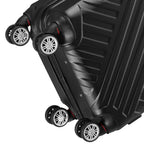 Herringbone suitcases, set of 3, ABS travel suitcases, with combination lock
