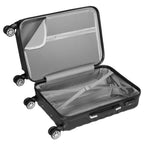 Herringbone suitcases, set of 3, ABS travel suitcases, with combination lock