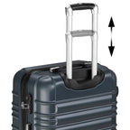 "Striped" suitcases, set of 4, ABS travel suitcases, with combination lock