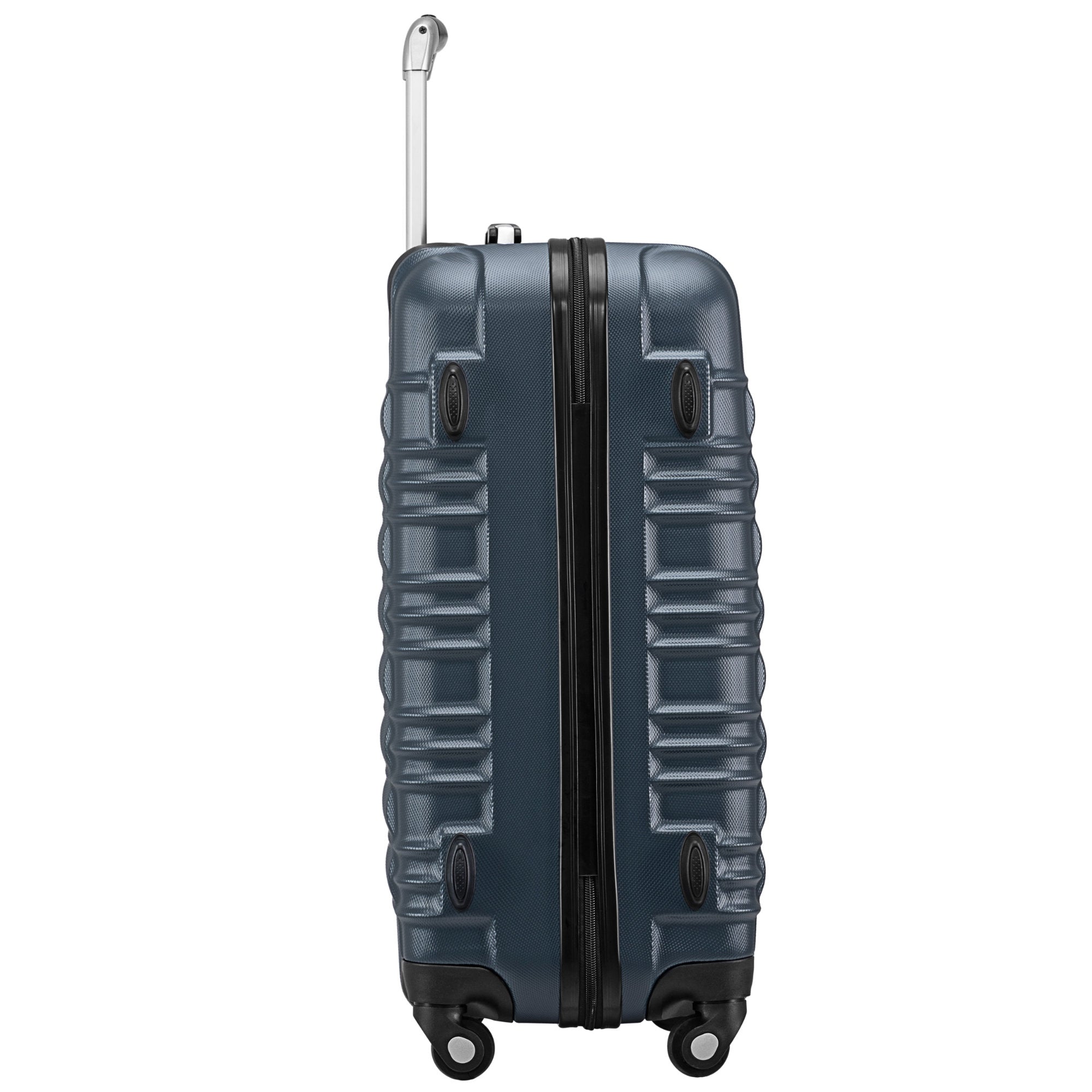 Valises rayées, lot de 4, valises de voyage en ABS, avec serrure à combinaison