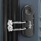 "Striped" suitcases, set of 4, ABS travel suitcases, with combination lock