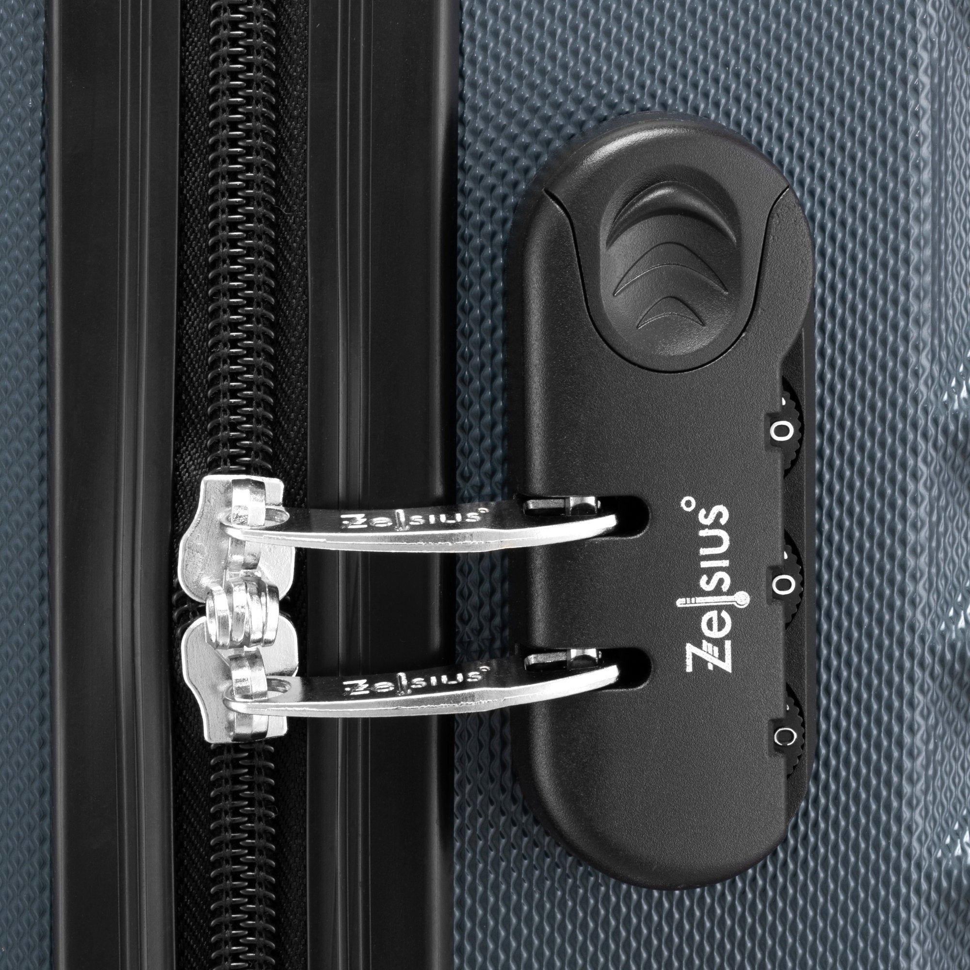 Valises rayées, lot de 4, valises de voyage en ABS, avec serrure à combinaison