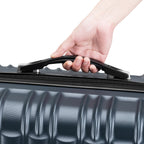 "Striped" suitcases, set of 4, ABS travel suitcases, with combination lock