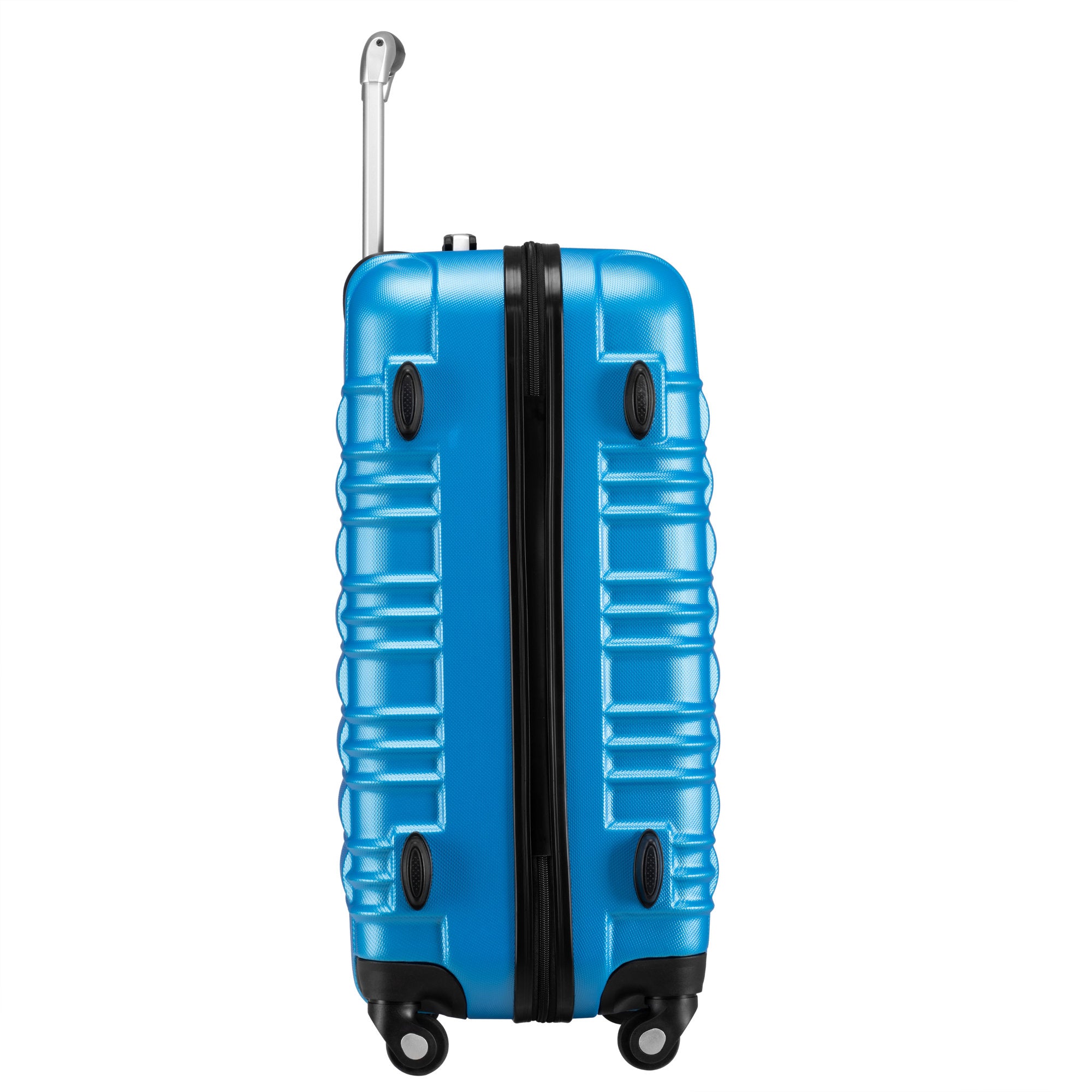 Valises rayées, lot de 4, valises de voyage en ABS, avec serrure à combinaison