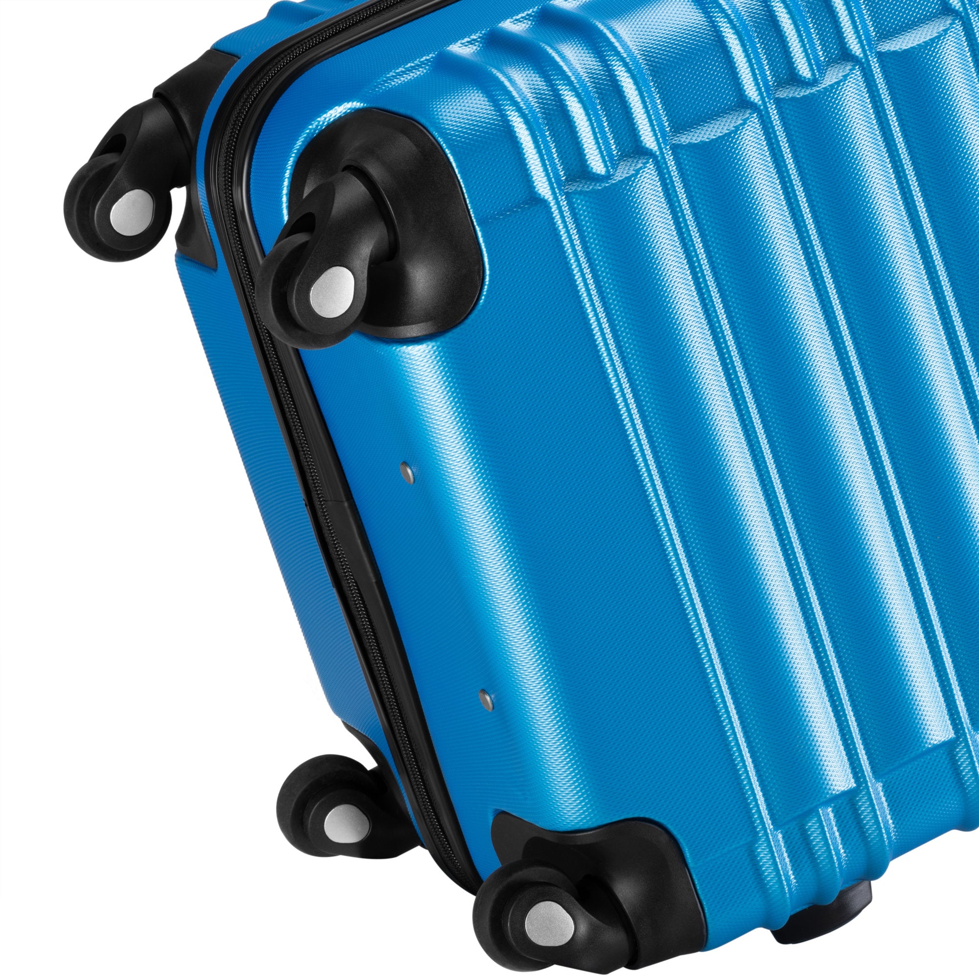 Valises rayées, lot de 4, valises de voyage en ABS, avec serrure à combinaison