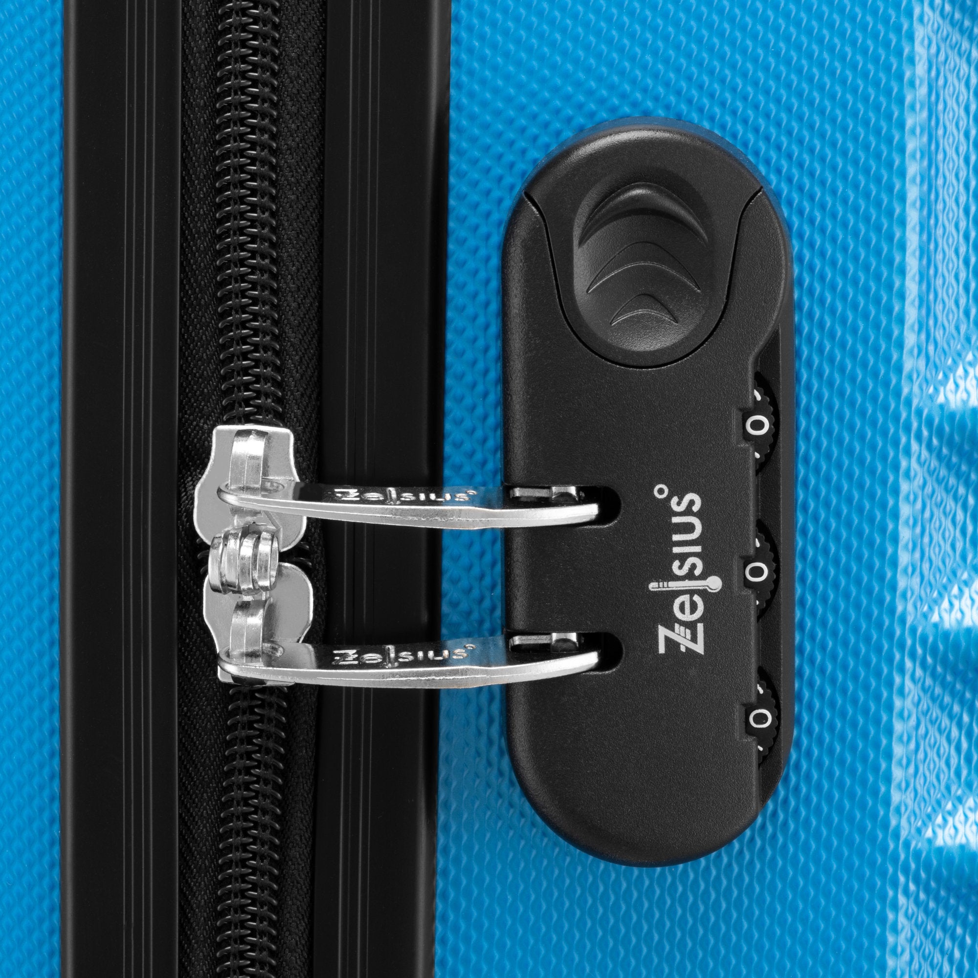 Valises rayées, lot de 4, valises de voyage en ABS, avec serrure à combinaison