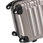 "Striped" suitcases, set of 4, ABS travel suitcases, with combination lock