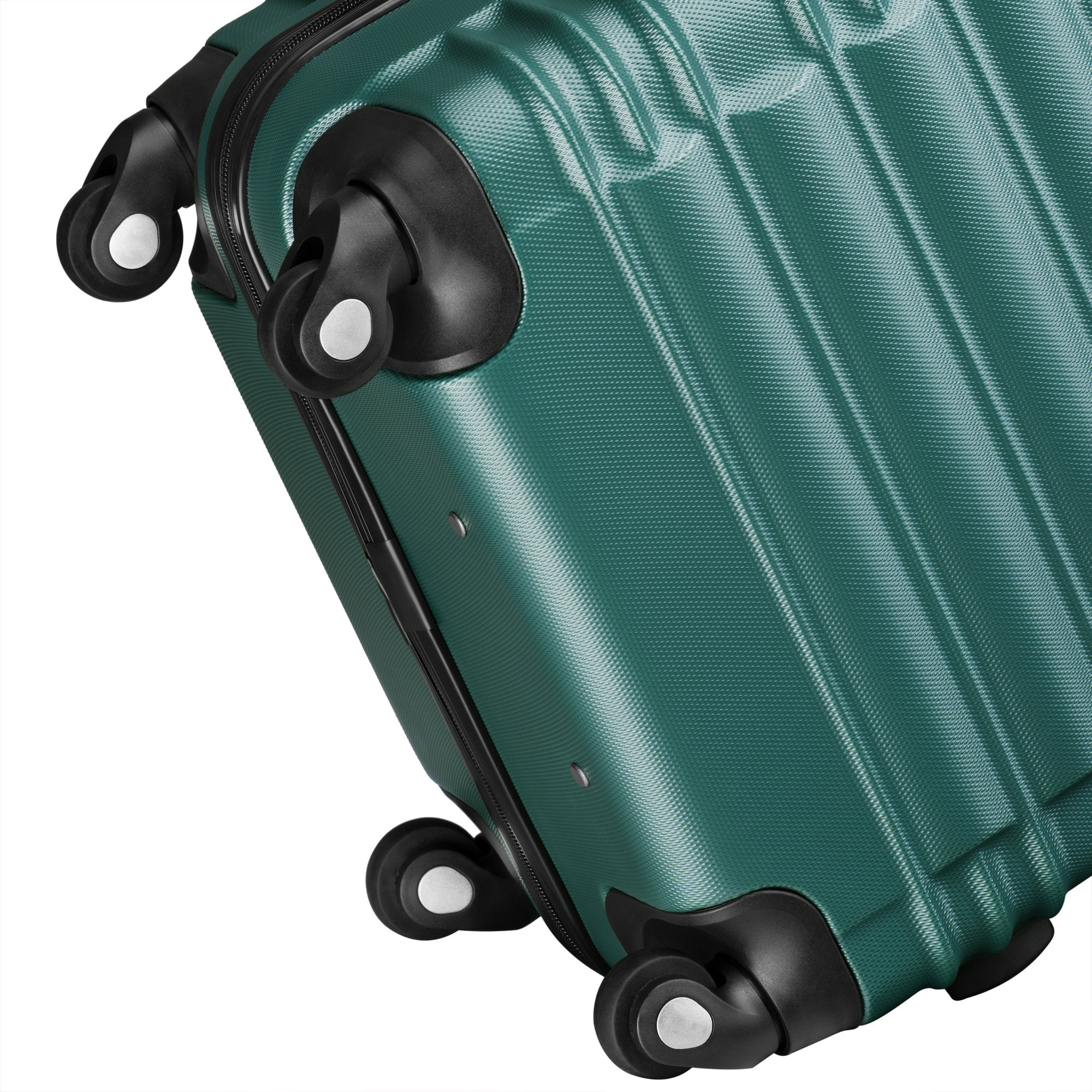 Valises rayées, lot de 4, valises de voyage en ABS, avec serrure à combinaison