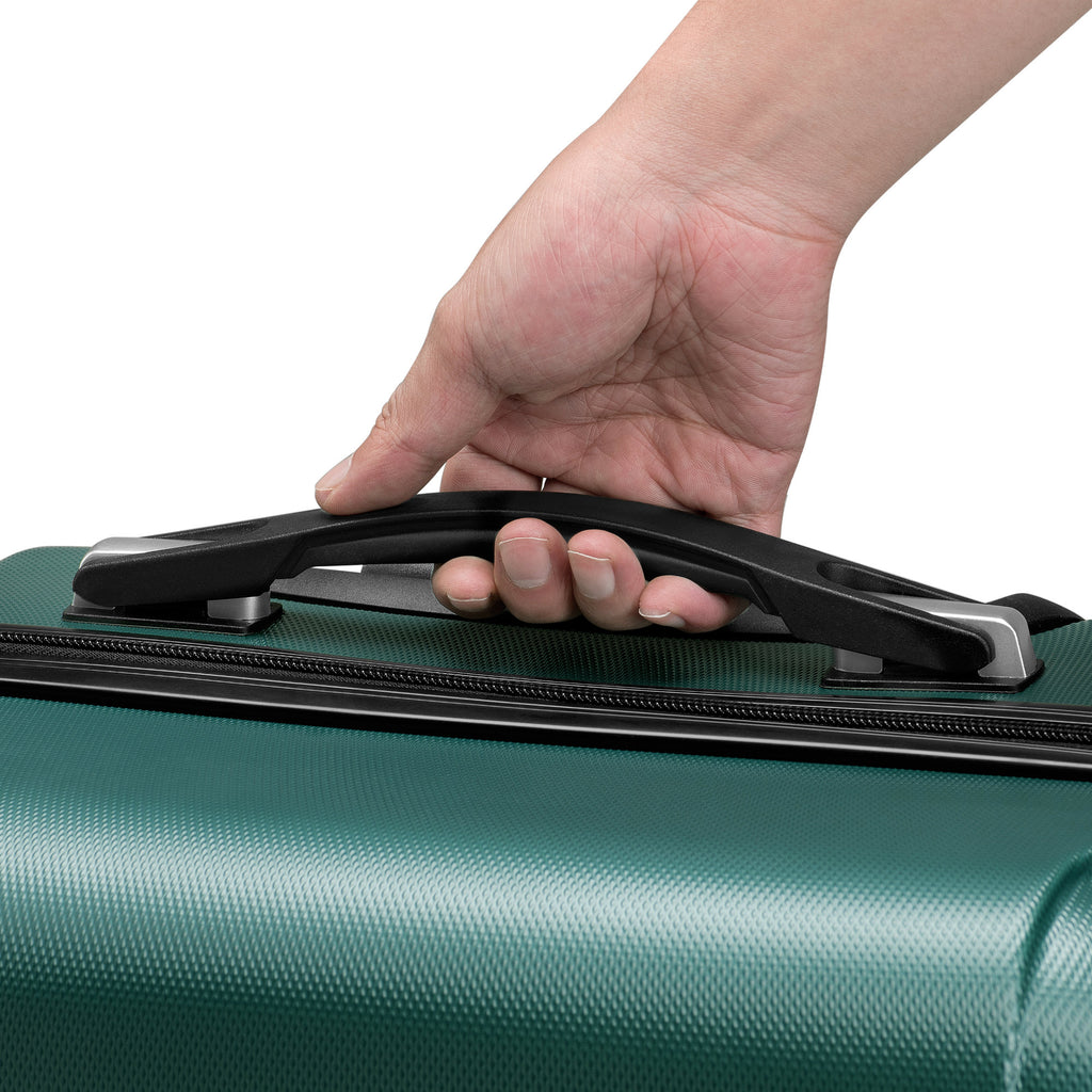 Valises rayées, lot de 4, valises de voyage en ABS, avec serrure à combinaison