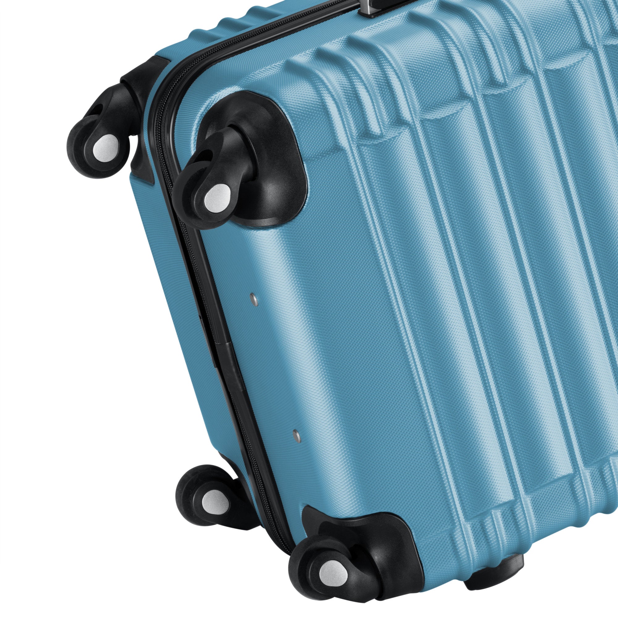 Valises rayées, lot de 4, valises de voyage en ABS, avec serrure à combinaison