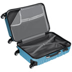 "Striped" suitcases, set of 4, ABS travel suitcases, with combination lock