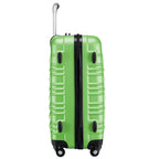 "Striped" suitcases, set of 4, ABS travel suitcases, with combination lock