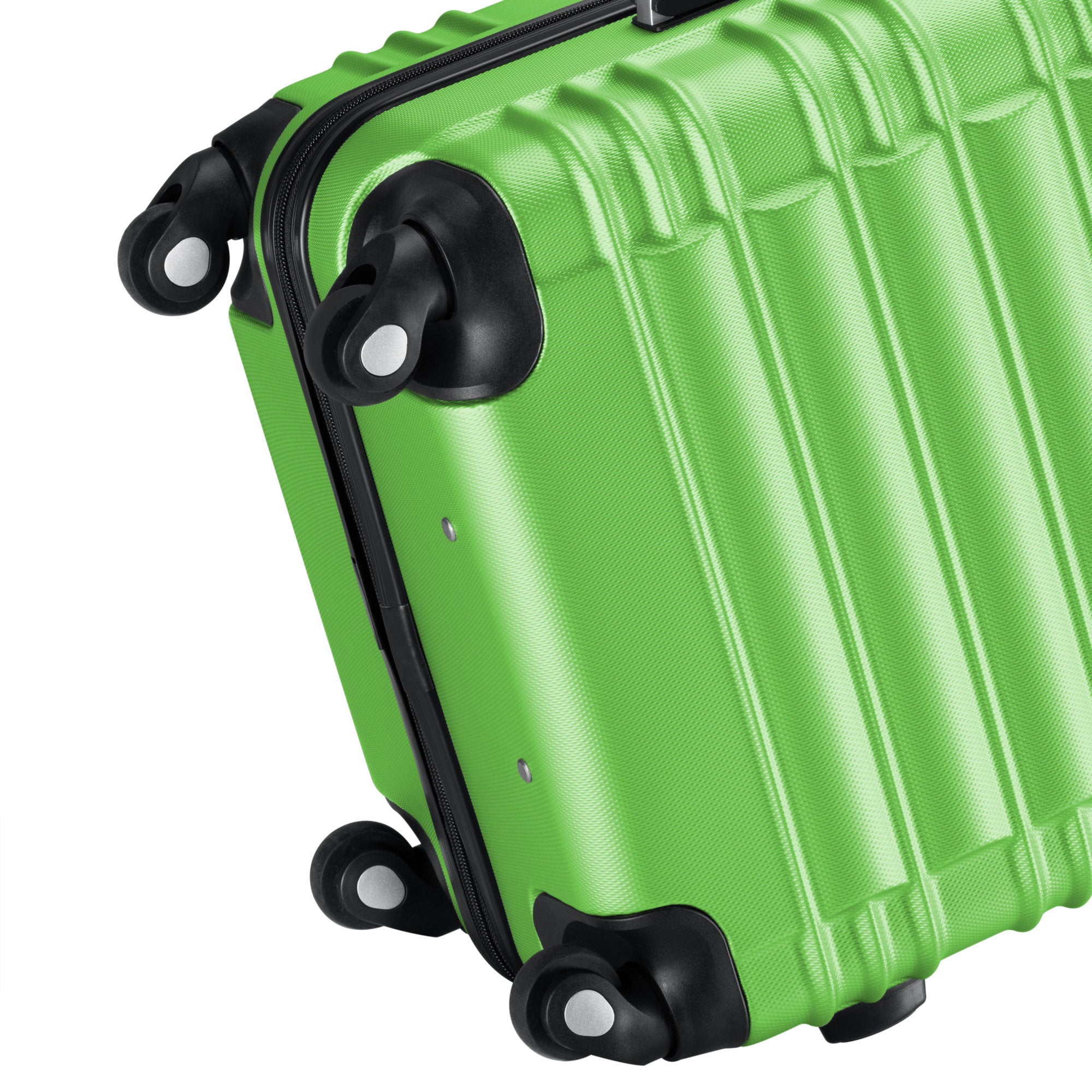 Valises rayées, lot de 4, valises de voyage en ABS, avec serrure à combinaison