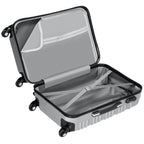 "Striped" suitcases, set of 4, ABS travel suitcases, with combination lock